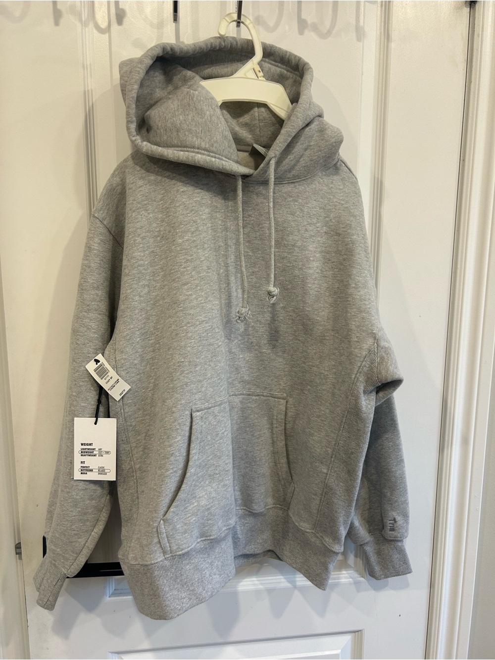 Aritizia TNA Gray Oversized Hoodie with Kangaroo Pocket